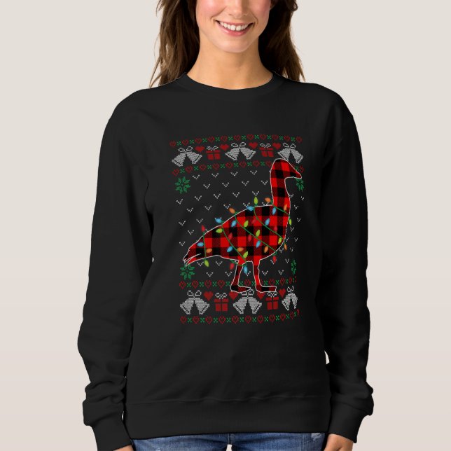 Moletom Goose   Xmas Lights Ugly Christmas Sweater (Frente)