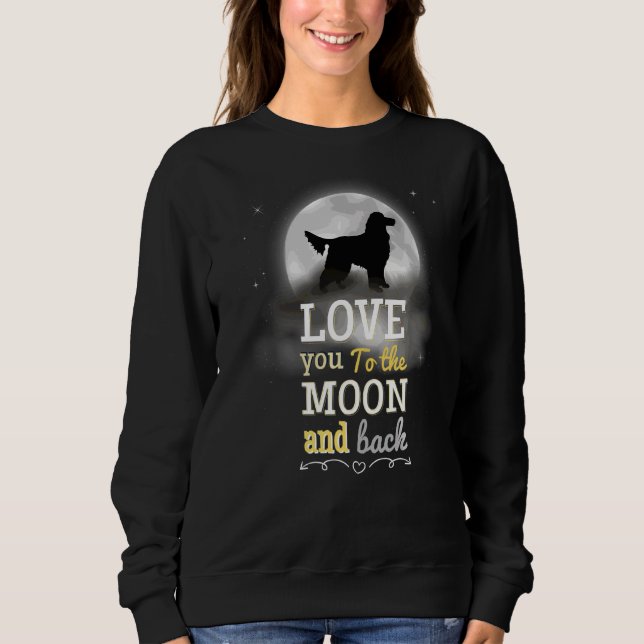 Moletom Gordon Setter Dog Love To Moon (Frente)