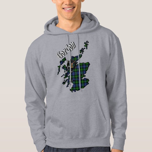 Moletom Gordon Tartan Map & Crachá Hoodie (Frente)