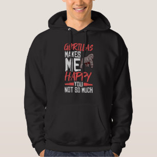 Moletom Gorilla Animal Quote Macaco Habitat Silverback Wes
