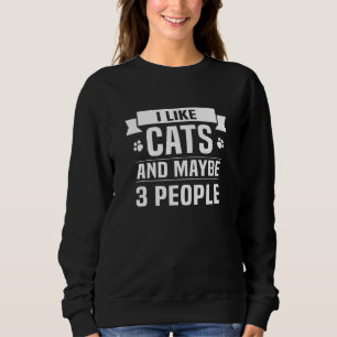 Moletom Gosto De Gatos E Talvez De 3 Pessoas