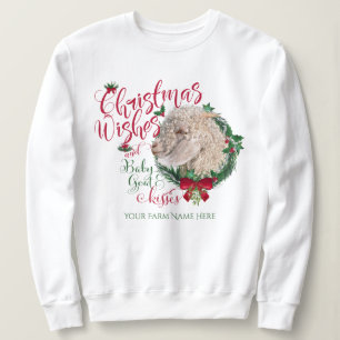 Moletom GOTA O Natal Deseja O Bebê-Cabra Angora
