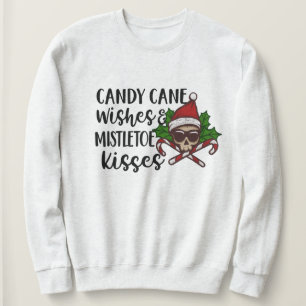Moletom Gothic Candy Mistletoe Kiss Natal