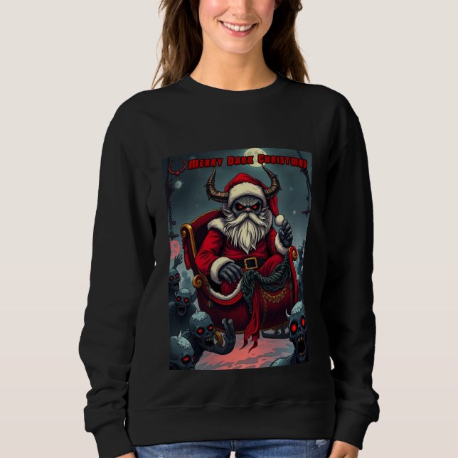 Moletom Gothic Demon Santa Merry Dark Christmas (Frente)