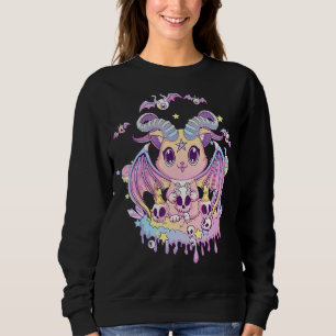 Moletom Gótico Pastel Krampus Gato Gato Gato Gato Capado G