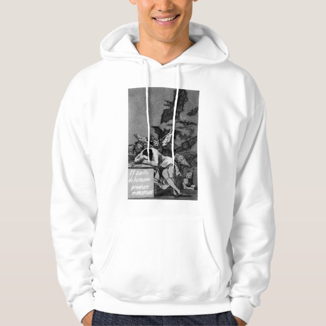 Moletom Goya o sono da razão produz o Hoodie dos monstro (Frente)