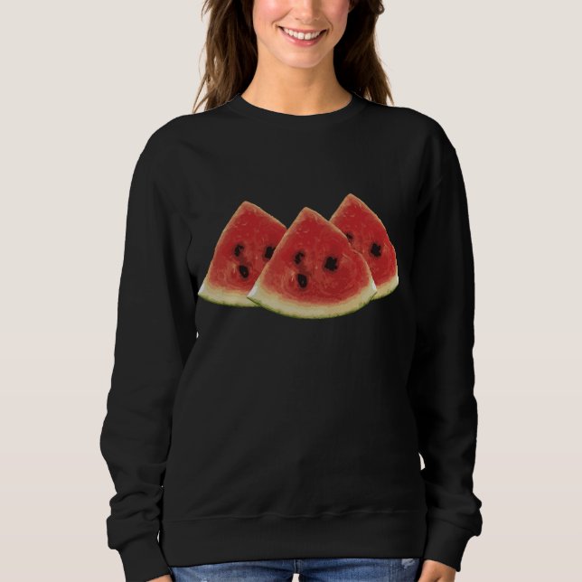 Moletom Gpresente de Roupa de Fruta de de Fatias de Waterm (Frente)
