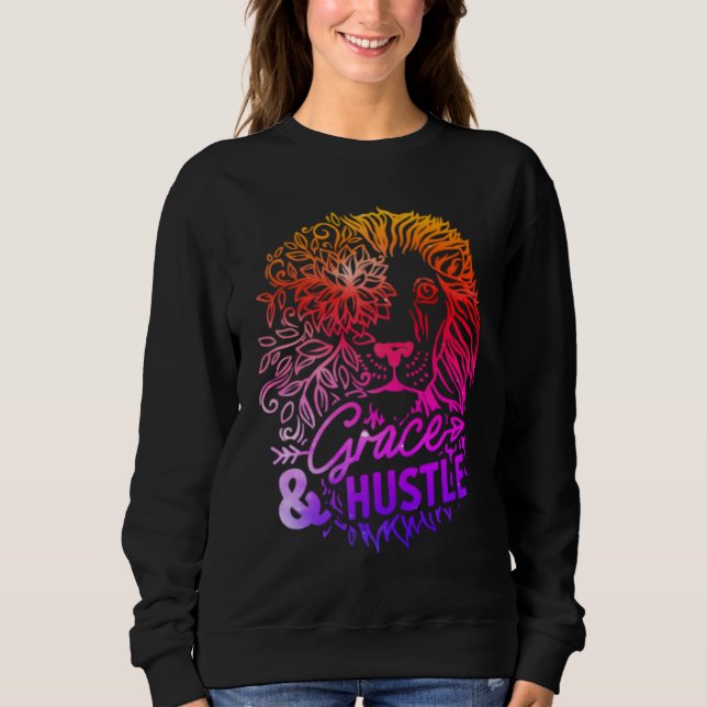 Moletom Grace e Hustle Lion Sweatshirt (Frente)