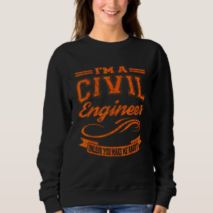 Moletom Graduação de Engenheiro Civil de Engenharia Civil