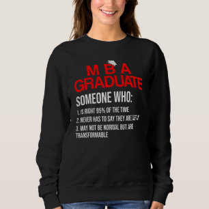Moletom Graduação de MBA para Graduação de Graduação de Ne