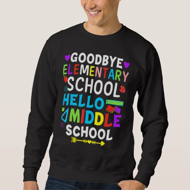 Moletom Graduação Para 5 Graduador Goodbye Hello Medium Sc (Frente)