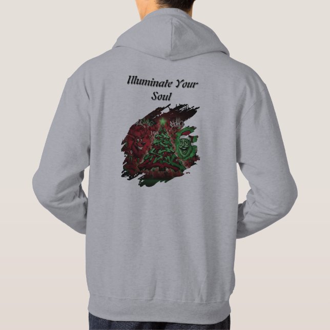 Moletom Graffiti Christmas Adult Hoodie (Verso)