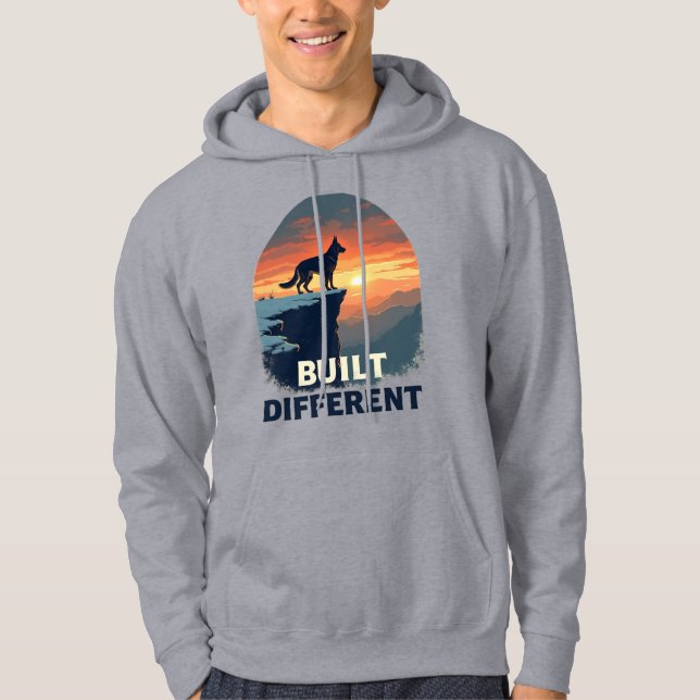 Moletom Gráfico com Pastor Alemão Construído Difer (Frente)