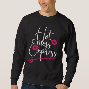 Moletom Gráfico da Mãe da Hot Mess Express