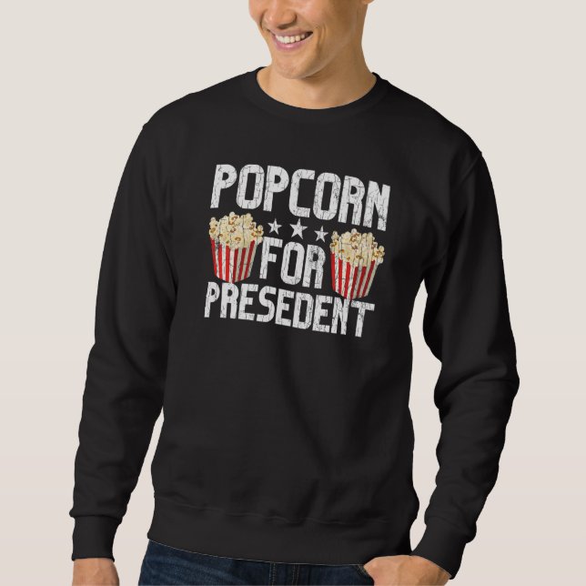 Moletom Gráfico de Éater de Milho Pop de Popcorn (Frente)