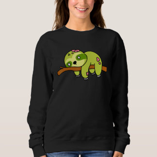 Moletom Gráfico de Monstro Fofo de Preguiça Zumbi de Hallo