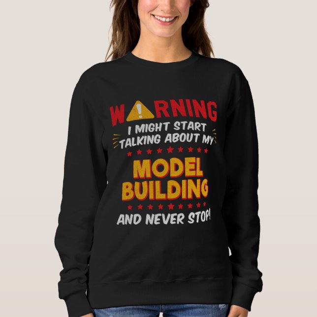 Moletom Gráfico de Piada de Construtor de Modelos (Frente)