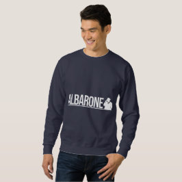 Moletom Gráfico de Silhueta de Gângster Albarone - Branco