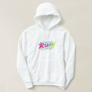 Moletom gráfico de streetwear com respingos de tin