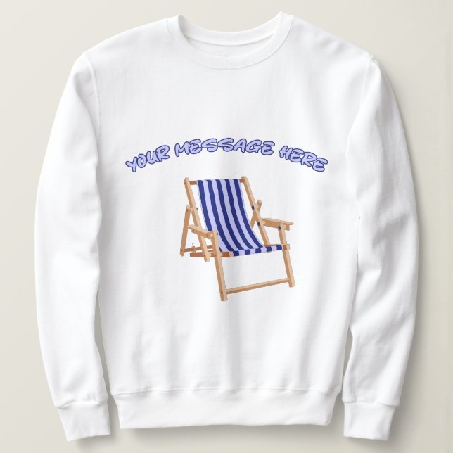 Moletom Gráfico de Verão de Mensagem Personalizada de Cade (Frente do Design)