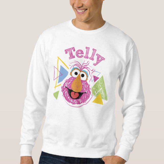 Moletom Gráfico Divertido do Telly Monster (Frente)