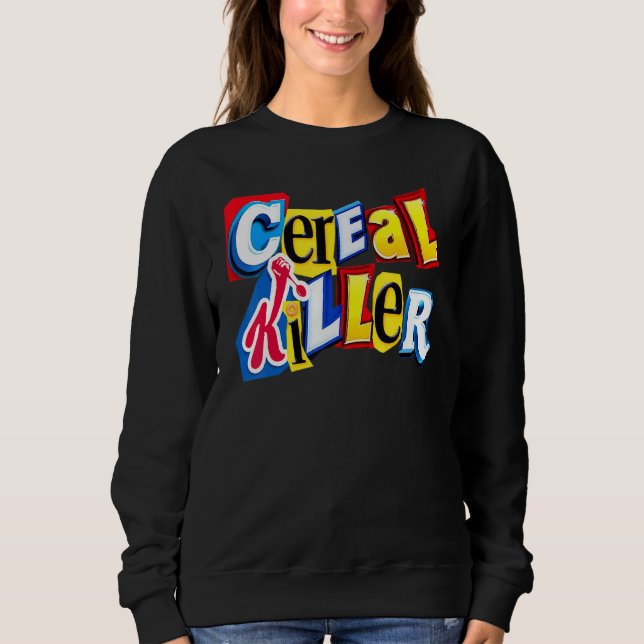 Moletom Gráfico Do Cereal Killer Para O Cereal Da Sua Famí (Frente)