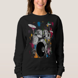 Moletom Gráfico do Conjunto do Drummer Artístico