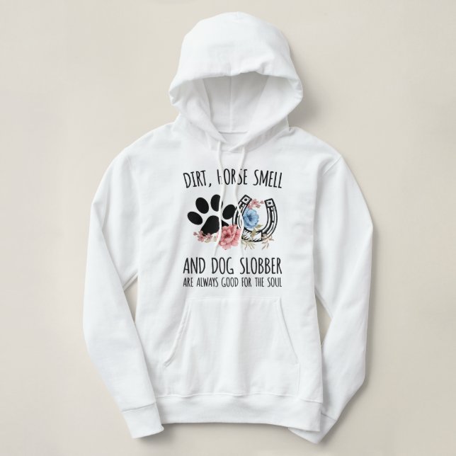 Moletom Gráfico do trevo do cavalo engraçado para cavaleir (Frente do Design)