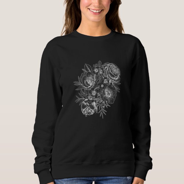 Moletom Gráfico Floral Casual (Frente)