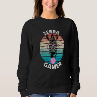 Moletom Gráfico Zebra Gamer para Gamers Crianças Homens &