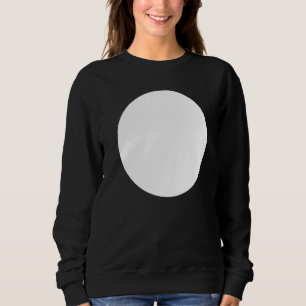 Moletom Gráficos Abstrato Impressos em Círculo Branco