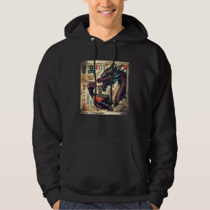 Moletom Gráficos Asiáticos, Anime Ramen Dragon Japonês Vin