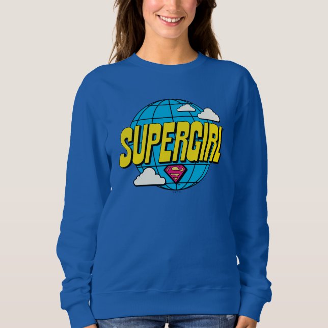 Moletom Gráficos Pop Globais da Supergirl (Frente)