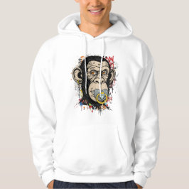 Moletom Grafite Monkey Hoodie - Arte na Rua Abstrato