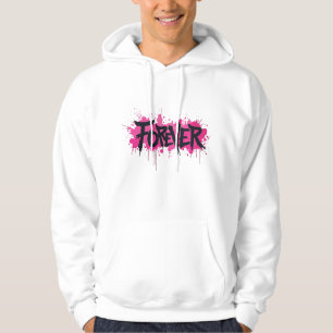 Moletom Grafite rosa quente "FOREVER"