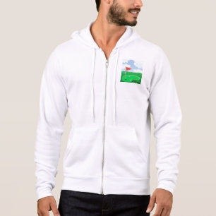 Moletom Grama de golfe com bandeira vermelha e bola