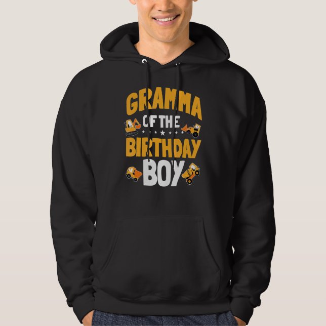 Moletom Gramma Do Trabalhador De Construção De Meninos De  (Frente)