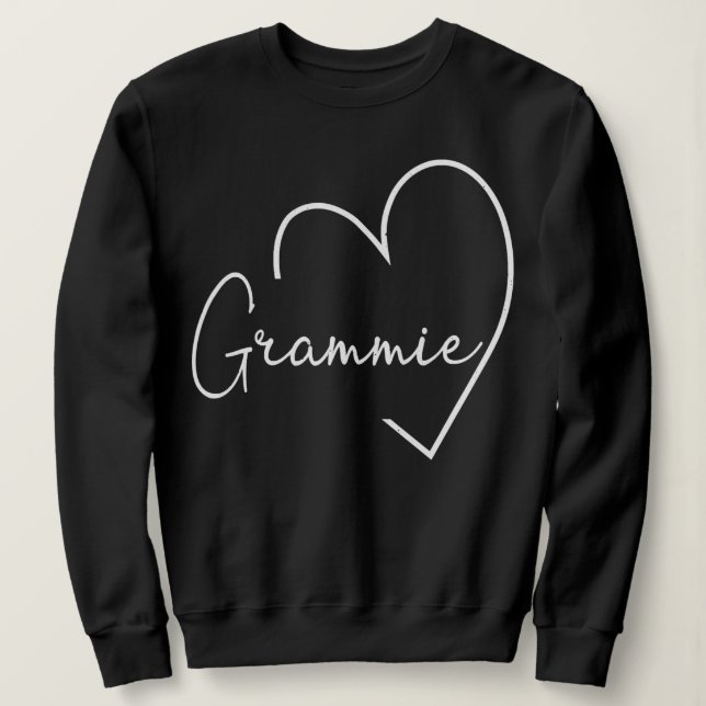 Moletom Grammie Heart Grandma Christmas Happy Mother's (Frente do Design)