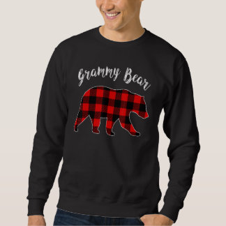 Moletom Grammy Bear Buffalo Plaid Matching Family Group Ch