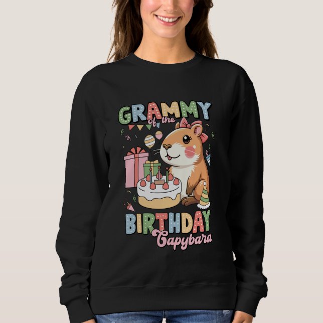 Moletom Grammy Da Festa De Baternidade Da Capybara (Frente)