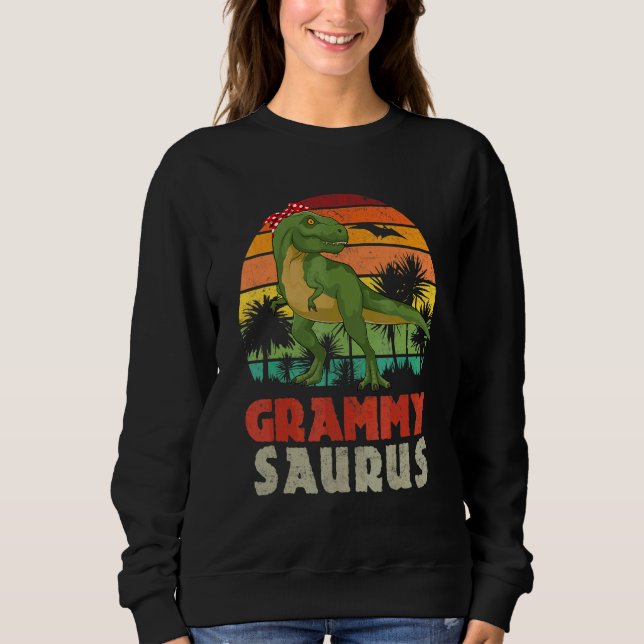 Moletom Grammysaurus Rex Dinosaur Matando Família (Frente)