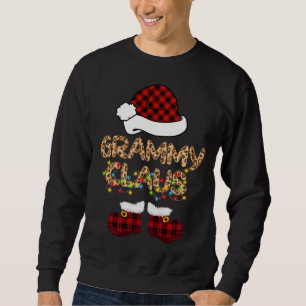 Moletom Grampeador Claus Santa Hat Família de Festas de Na