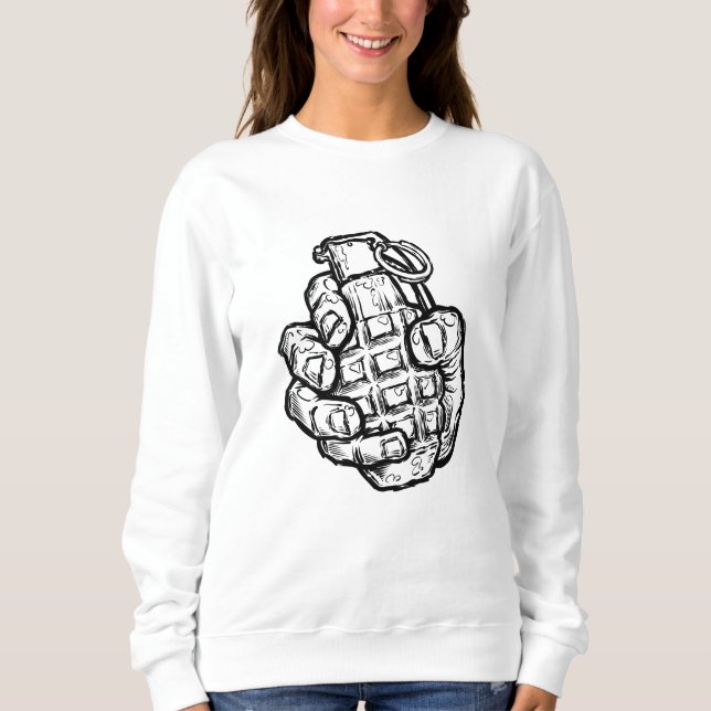 Moletom Granada Mão no Estilo História em quadrinhos (Frente)