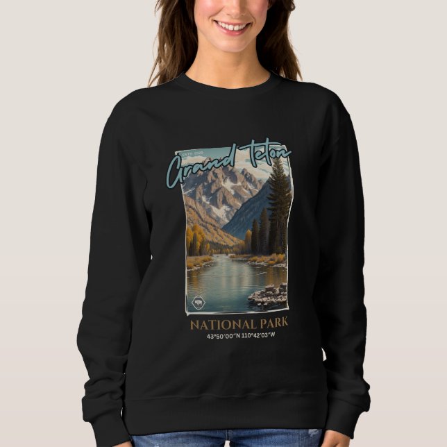 Moletom Grand Teton National Park, Wyoming Sweatshirt (Frente)