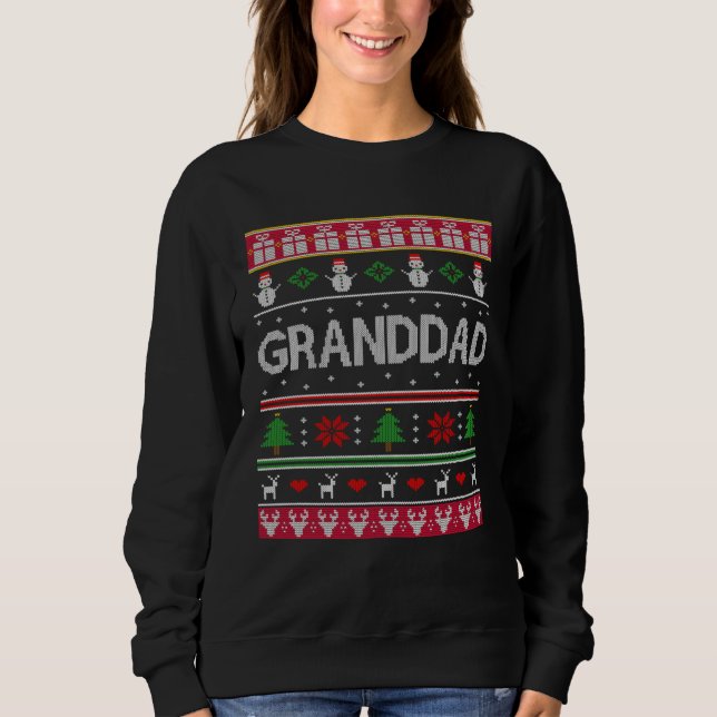Moletom Grandad  for Christmas from Grandson Granddaughter (Frente)