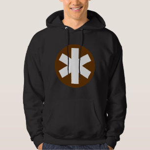 Moletom Grande Asterisco - Castanho e Branco