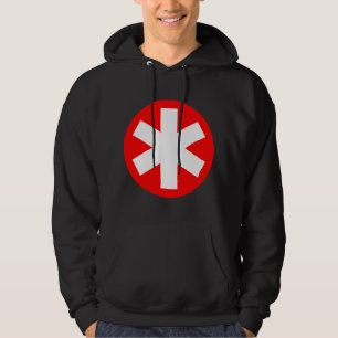 Moletom Grande Asterisco - Vermelho e Branco