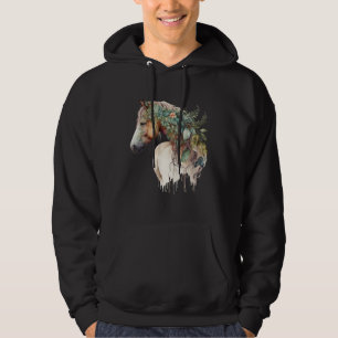 Moletom Grande Cavalo Boho Colorido Orgânico Natureza Deco