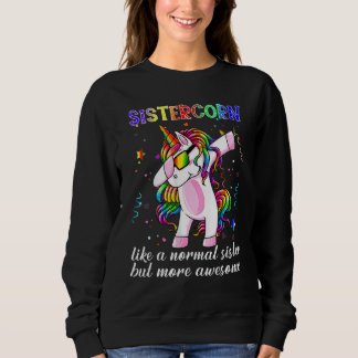 Moletom Grande Garota do Sistercorn Unicórnio Dançando Men
