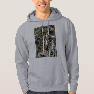 Moletom Grande Hoodie da coruja Horned